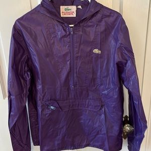 Vintage Lacoste hooded windbreaker